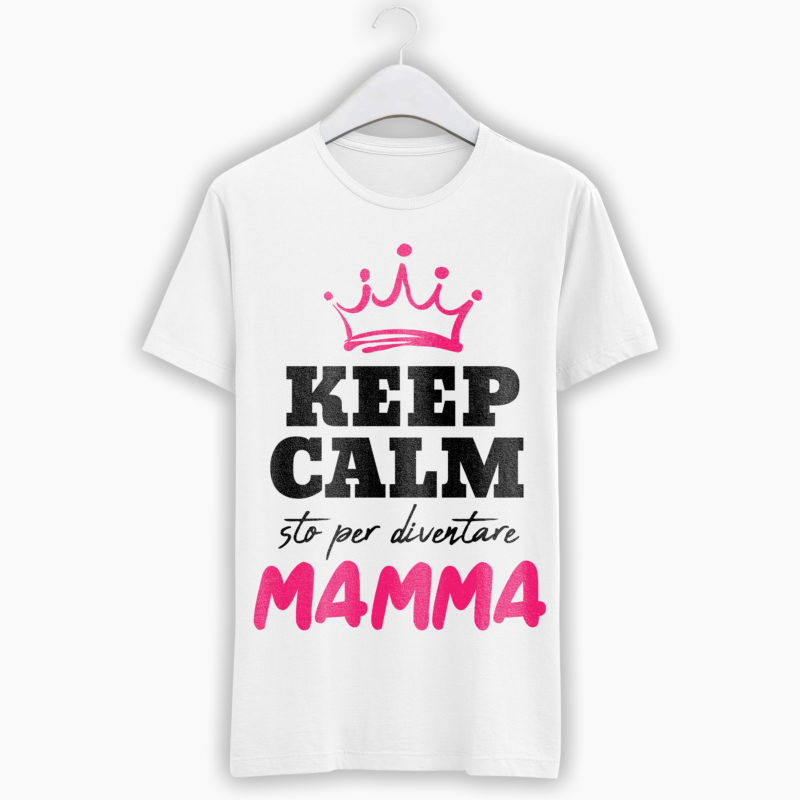 T-Shirt Festa della Mamma - Keep Calm Sto per diventare Mamma