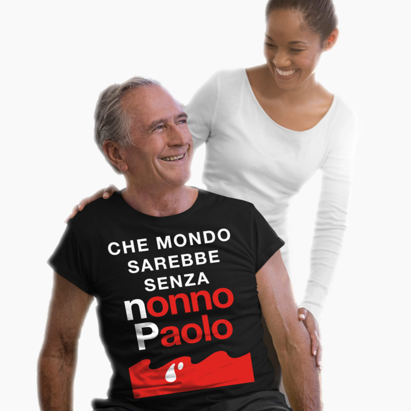 T-Shirt Festa dei Nonni - Che Mondo sarebbe senza Nonno - Personalizzata con il nome